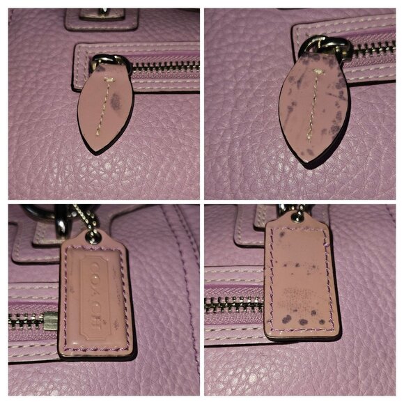 Coach Penelope Shopper Soft Pebble Leather Femininity Coquette  Shoulder Purse - Picture 9 of 16